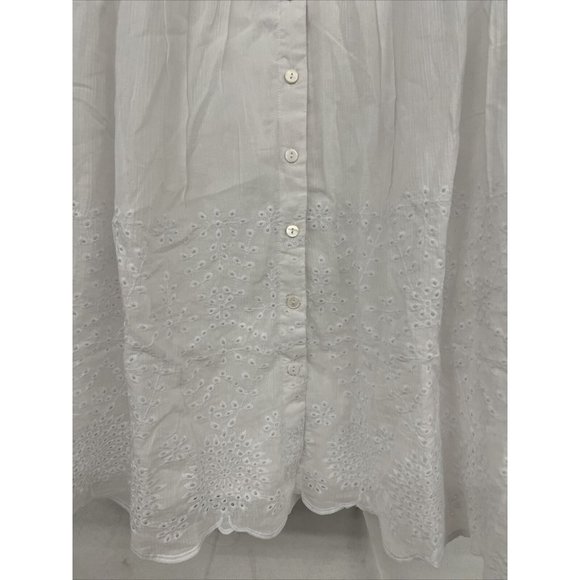 NEW Large L Womens Matilda Jane Good Hart White Cotton Eyelet Montrose Dress - Picture 4 of 6